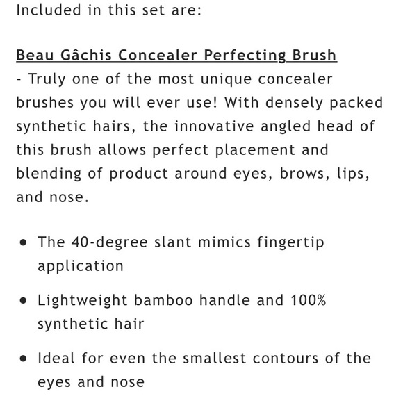 BEAU GACHIS Bamboo Brush Cosmetic Set new - Picture 2 of 8